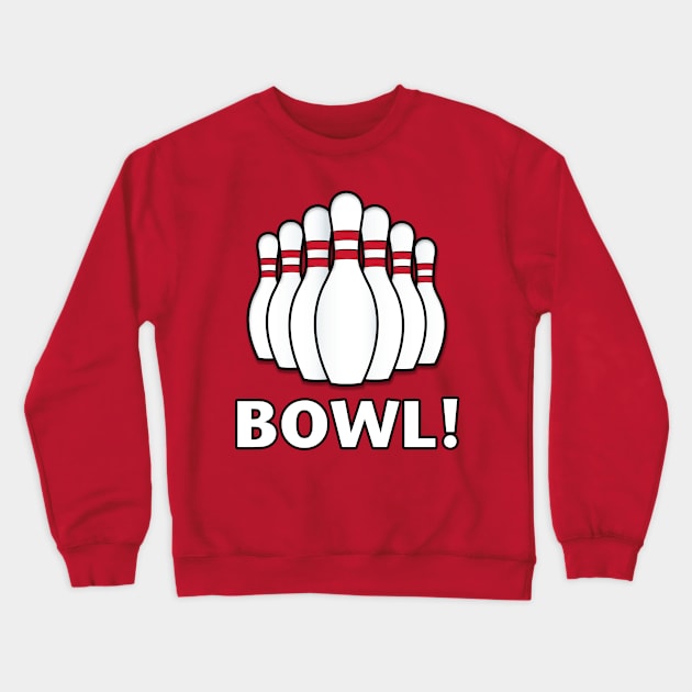 Bowl Pins: Bowl! Crewneck Sweatshirt by PenguinCornerStore